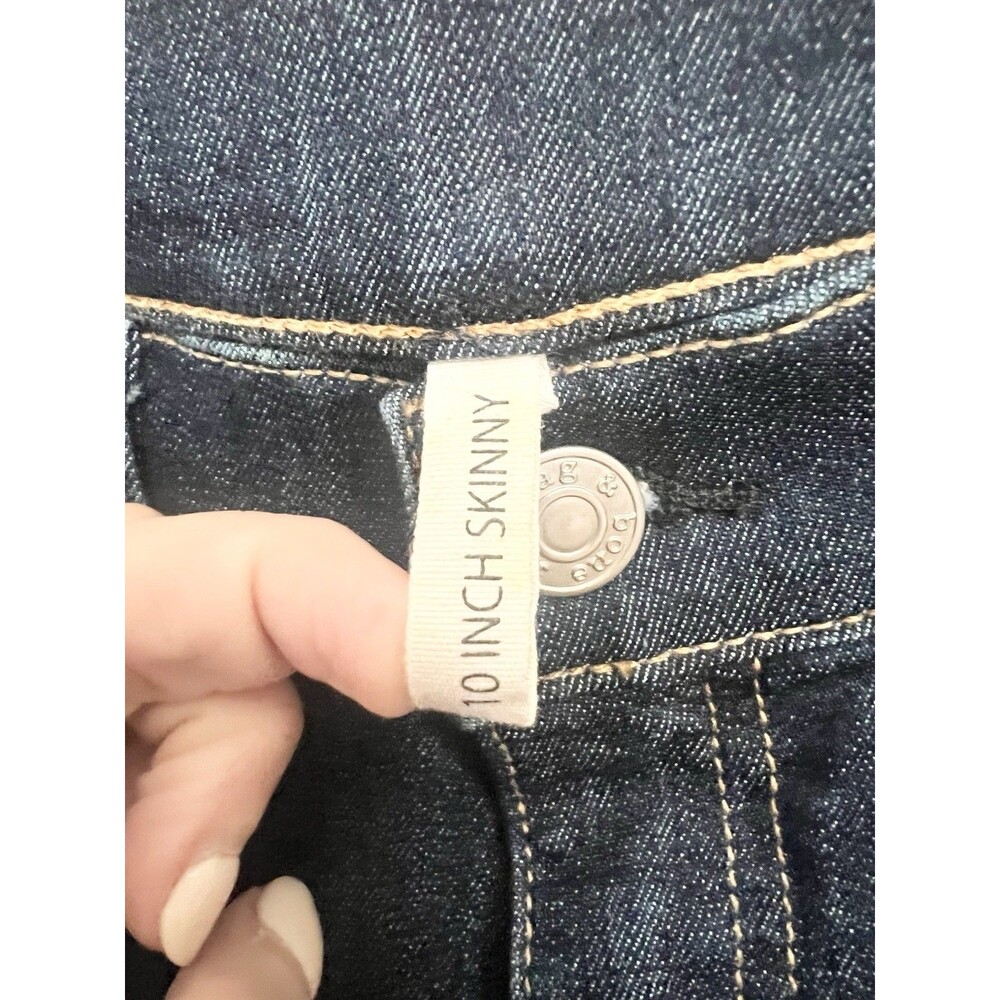 rag & bone 10 Inch Ankle Skinny High Rise Jeans in Astor Blue Womens Size 29 - Picture 5 of 9